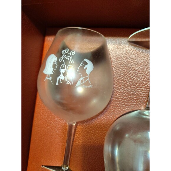 Vintage Flemings Signature Wine Glasses (set of 2) new in box - Picture 4 of 5